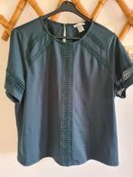 H&M groen kanten blouse maat L, Ophalen of Verzenden, Zo goed als nieuw, Maat 38/40 (M), Groen