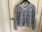 Purdy vest  mt M   blauw  creme wit, Kleding | Dames, Ophalen of Verzenden, Zo goed als nieuw, Blauw