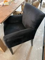 4 gebloemde en 2 zwart fluwelen stoelen goed gebruikt, Ophalen, Gebruikt, Overige kleuren, Stof