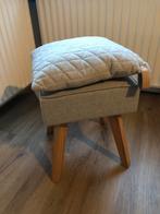 Leuke Kruk / Bijzettafel met kussen grijs, Ophalen, Hout, Gebruikt, Eén