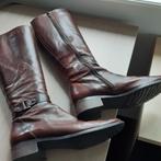 Leren hoge laarzen bruin - maat 40, Hoge laarzen, Scavesti, Bruin, Ophalen of Verzenden