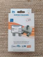 Hirschmann catv push on tweeverdeler nieuw in doos, Ophalen of Verzenden, Nieuw