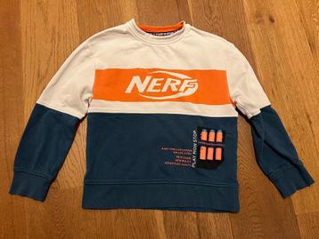 Nerf jongens trui 116/122 wit oranje blauw beschikbaar voor biedingen