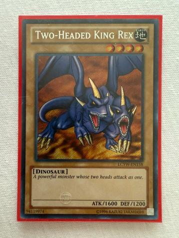 Two-Headed King Rex yugioh Secret Rare beschikbaar voor biedingen