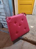 ( Stoel) Kussen, Huis en Inrichting, Woonaccessoires | Kussens, Ophalen, Zo goed als nieuw, Roze, Vierkant