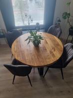 mango houten eethoek, Huis en Inrichting, Complete eetkamers, Ophalen of Verzenden, Zo goed als nieuw, 4 tot 6 stoelen