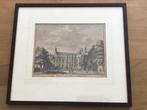 Gravure Bisschopshof/Academiegebouw Domplein Utrecht, Antiek en Kunst, Kunst | Etsen en Gravures, Ophalen of Verzenden