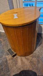Prullenbak houtkleur, Huis en Inrichting, Woonaccessoires | Prullenbakken, Ophalen, Minder dan 50 cm