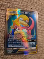 Slowpoke & Psyduck GX - Zeldzame Pokémonkaart, Ophalen of Verzenden, Zo goed als nieuw, Losse kaart, Foil
