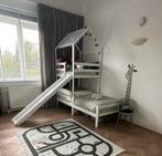 Zgan kinderbed 90x200 met glijbaan en huisje, Kinderen en Baby's, Kinderkamer | Stapelbedden en Hoogslapers, Ophalen, Zo goed als nieuw