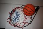 Basketbalnet met basketbal, Sport en Fitness, Ring, Bord of Paal, Gebruikt, Ophalen