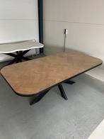 Eiken visgraat eettafel! Handgemaakt!, Huis en Inrichting, Ophalen, Eikenhout, 50 tot 100 cm, Vijf personen of meer