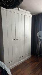 Woood Connect 3-deurs kledingkast + lade wit, Huis en Inrichting, Ophalen, 100 tot 150 cm, Zo goed als nieuw, 150 tot 200 cm