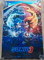 Filmposter Sonic 3 100 x 70 cm bioscoop dubbelzijdig, Verzamelen, Posters, Rechthoekig Staand, Deurposter of groter, Ophalen of Verzenden