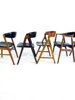 Set van 6 Mix & Match Deense stoelen ‘60, Huis en Inrichting, Stoelen, Zwart, Ophalen of Verzenden, Zo goed als nieuw, Vijf, Zes of meer stoelen