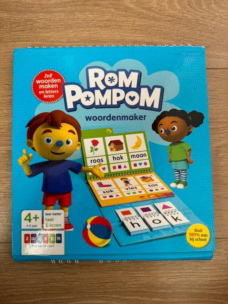 Rom Pompom woordenmaker, Kinderen en Baby's, Speelgoed | Educatief en Creatief, Zo goed als nieuw, Ophalen of Verzenden