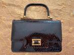 Vintage handtas slangenleer, Ophalen of Verzenden, Gebruikt, Bruin, Handtas