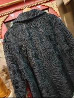 Mooie zwarte astrakan bontjas (okselmaat 60), Kleding | Dames, Jassen | Winter, Geen, Maat 46/48 (XL) of groter, Ophalen of Verzenden