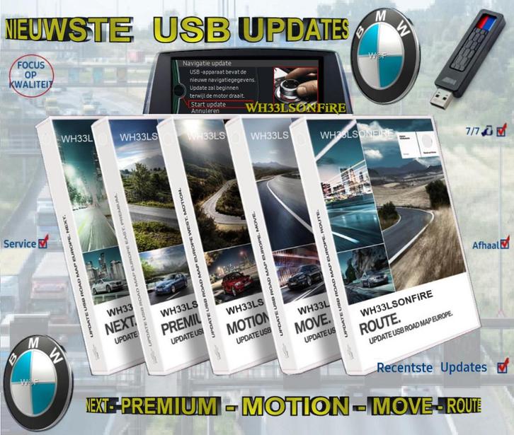 BMW usb update NEXT - PREMIUM - MOVE - MOTION - ROUTE, Computers en Software, Navigatiesoftware, Nieuw, Update, Ophalen