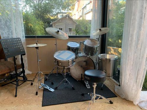Akoestisch drumstel in zeer goede staat, Muziek en Instrumenten, Drumstellen en Slagwerk, Gebruikt, Overige merken, Ophalen