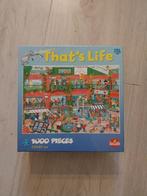 That's life puzzel winkelplein, Ophalen of Verzenden, 500 t/m 1500 stukjes, Legpuzzel, Zo goed als nieuw