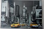 Zwart-wit poster New York met gele taxi's, Huis en Inrichting, Woonaccessoires | Schilderijen, Tekeningen en Foto's, Ophalen, 125 cm of meer