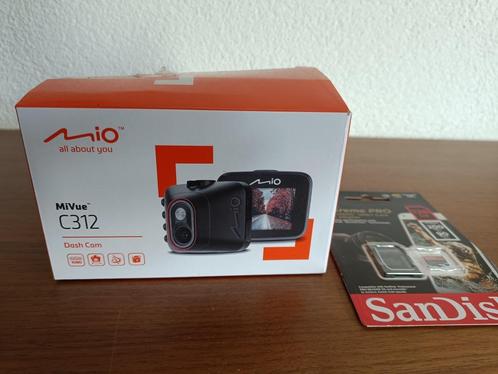 MiVue Dashcam C312 + SD kaart 128 GB - ZGAN, Auto diversen, Dashcams, Zo goed als nieuw, Ophalen