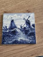 Delfts blauwe tegel handgeschilderd Holland, Antiek en Kunst, Ophalen of Verzenden