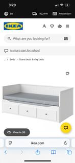 Ikea hemnes bed for sale- in very good condition, Huis en Inrichting, Ophalen, Wit, Tweepersoons, Zo goed als nieuw