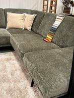 Ribstof Hoekbank mag de showroom scherp verlaten.Aanbieding, 250 tot 300 cm, 100 tot 125 cm, Hoekbank, Ophalen of Verzenden