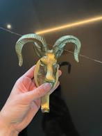 Mooie goudkleurige haken hertenkop, Ophalen of Verzenden, Zo goed als nieuw