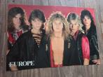 Poster van de band Europe / 80s, Ophalen of Verzenden, Zo goed als nieuw, A1 t/m A3, Muziek