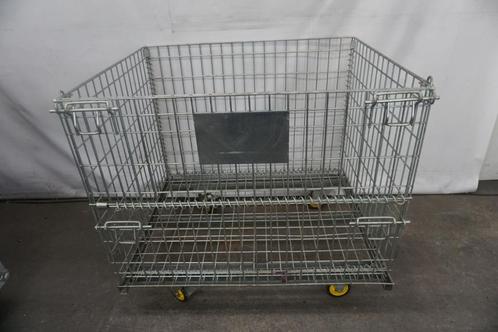 Rijdbare Gaaskooi, magazijnbak draadbak metalen bak, Doe-het-zelf en Verbouw, Kratten en Dozen, Gebruikt, Overige typen, 100 cm of meer