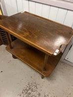 Vintage houten serveerwagen, Ophalen