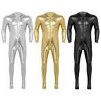 Heren jumpsuit / bodysuit catsuit gouden zwarte zilveren, Verzenden, Nieuw, Kleding
