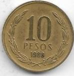 10  pesos  1988 - 89  Chili. km.  218.2, Postzegels en Munten, Munten | Amerika, Ophalen of Verzenden, Zuid-Amerika, Losse munt