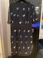 Phase Eight jurk 40 donkerblauw met geborduurde bloemen., Ophalen of Verzenden, Zo goed als nieuw, Maat 38/40 (M), Blauw