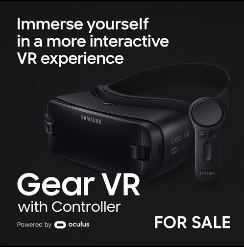 Samsung Gear VR SM-R325 + Controller - Complete VR Set!, Spelcomputers en Games, Virtual Reality, Zo goed als nieuw, Telefoon