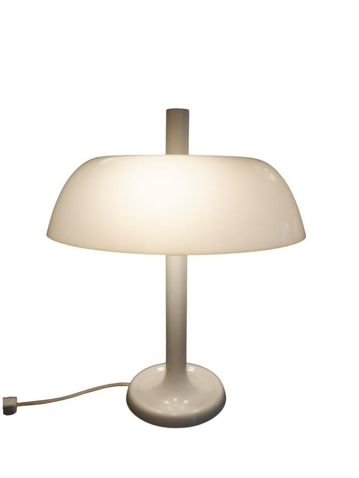 Vintage tafellamp van Egon Hillebrand, jaren 70, Huis en Inrichting, Lampen | Tafellampen, Gebruikt, 50 tot 75 cm, Kunststof, Metaal