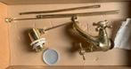 CLASSIC CROSSHEAD WASTAFELKRAAN MESSING NIEUW., Ophalen of Verzenden, Nieuw, Kraan