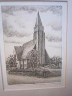 ROZENBURG, Mooie Ets v/d IMMANUELKERK (Certificaat), Antiek en Kunst, Ophalen of Verzenden
