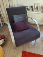 Twee stoelen met metalen frame, Huis en Inrichting, Fauteuils, Ophalen, Gebruikt, Minder dan 75 cm, Metaal