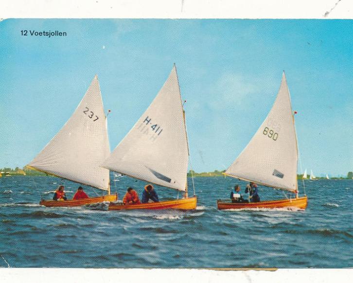 1175  Voetsjollen, Verzamelen, Scheepvaart, Kaart, Foto of Prent, Ophalen of Verzenden