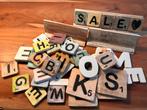 Vintage Scrabble Letters en Decoratie, Ophalen of Verzenden, Gebruikt
