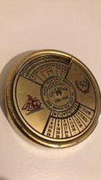 Kalender messing, Ophalen of Verzenden, Jaarkalender, Gebruikt