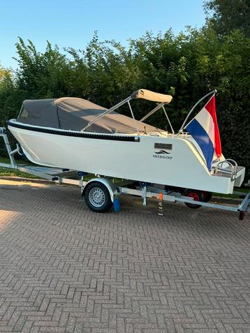 Meersloep 600 suzuki 15pk luxe opties nieuwstaat koopje beschikbaar voor biedingen