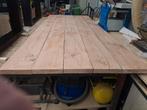 Tafel Douglas 255x105cm met zwarte poten, Ophalen, Zo goed als nieuw, Rechthoekig, Hout