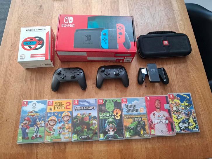 nintendo switch met extra assecoires en spellen, Spelcomputers en Games, Games | Nintendo Switch, Gebruikt, Avontuur en Actie
