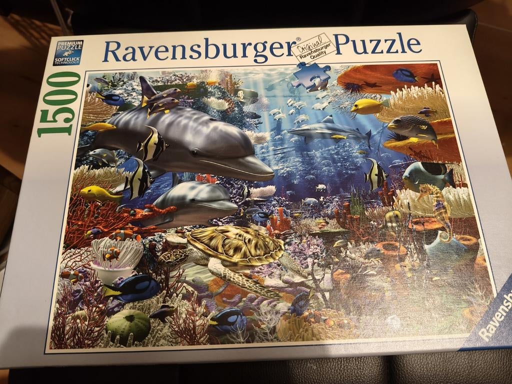 Puzzel Ravensburger, leven onder water, 1500 NIEUW, Ophalen of Verzenden, 500 t/m 1500 stukjes, Nieuw, Legpuzzel