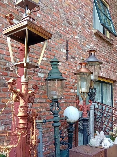 Oud Hollandse lantaarnpaal buitenlamp onderdelen verlichting, Tuin en Terras, Tuinwanddecoratie, Ophalen